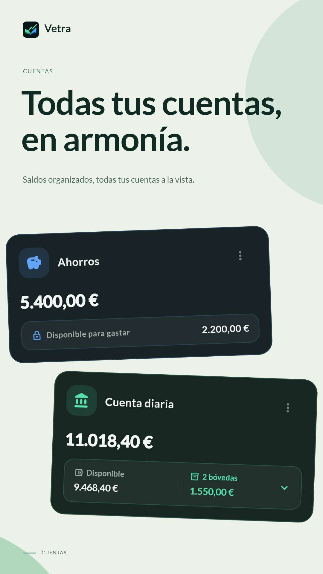 Todas tus cuentas en un mismo sitio