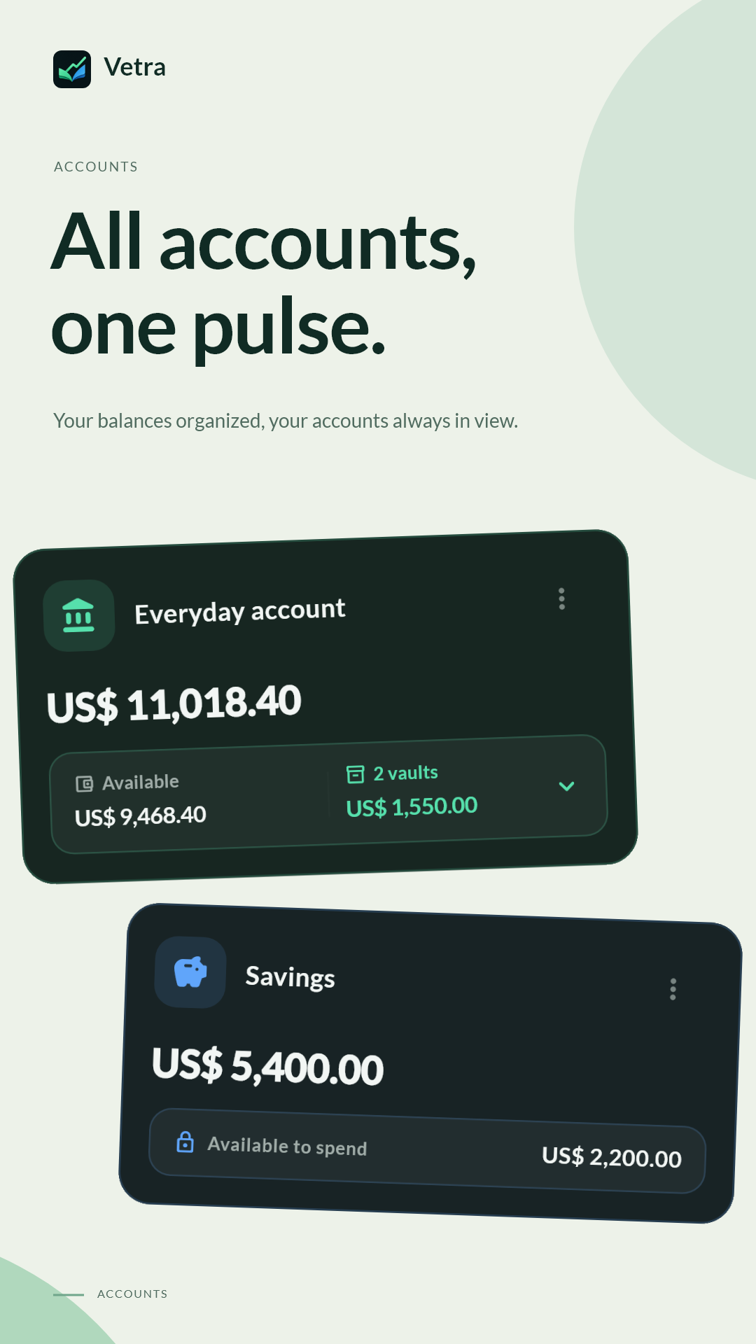 All your accounts in one place