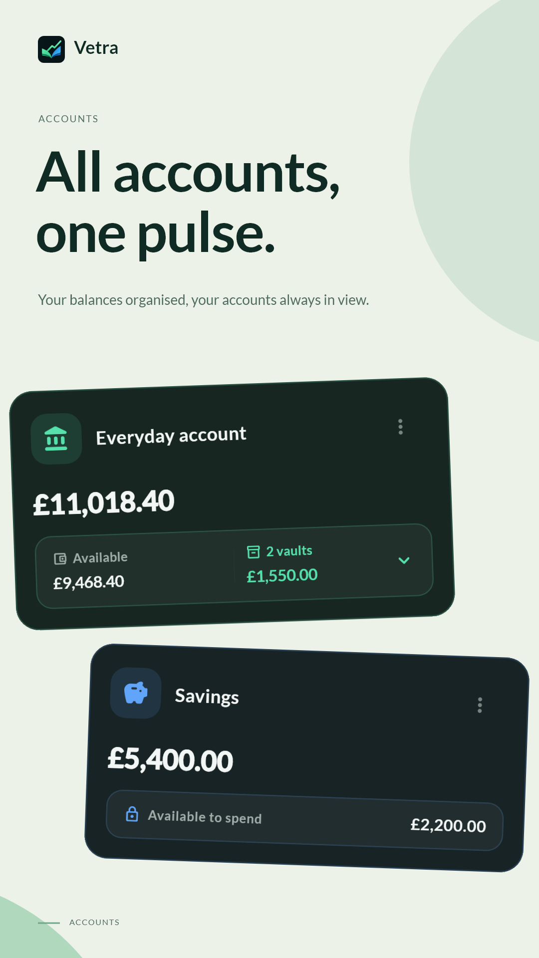 All your accounts in one place