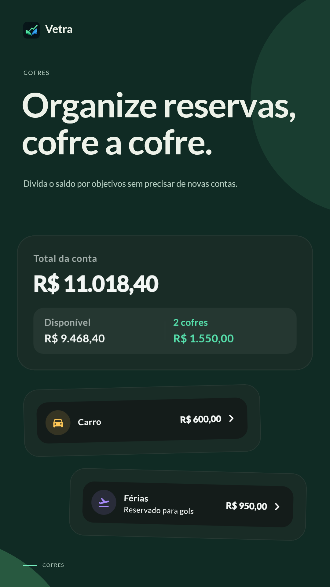 Cofres & Metas